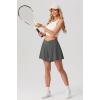 image:imagePrinStory Athletic Shorts for Women High Waisted Tennis Shorts Lightweight Workout Running Flowy SkortsDark Gray