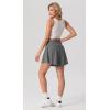 image:imagePrinStory Athletic Shorts for Women High Waisted Tennis Shorts Lightweight Workout Running Flowy SkortsDark Gray