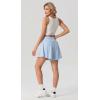 image:imagePrinStory Athletic Shorts for Women High Waisted Tennis Shorts Lightweight Workout Running Flowy SkortsGray Blue
