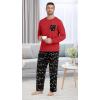 image:imagePrinStory Mens Pajama Sets Loungewear Sleepwear Pjs Lightweight Long Sleeve Shirts and Bottoms Soft Comfy Sleep Sets S4XLBlack Lantern