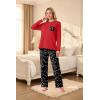 image:imagePrinStory Mens Pajama Sets Loungewear Sleepwear Pjs Lightweight Long Sleeve Shirts and Bottoms Soft Comfy Sleep Sets S4XLBlack Lantern