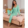 image:imagePrinStory Womens Pajama Set Long Sleeve Sleepwear Ladies Lounge Set Soft Pjs Loungewear 2026Fpgreen Butterfly