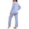 image:imagePrinStory Womens Pajama Set Long Sleeve Sleepwear Ladies Lounge Set Soft Pjs Loungewear 2026Fpspot Blue