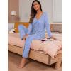 image:imagePrinStory Womens Pajama Set Long Sleeve Sleepwear Ladies Lounge Set Soft Pjs Loungewear 2026Fpspot Blue
