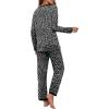 image:imagePrinStory Womens Pajama Set Long Sleeve Sleepwear Ladies Soft Pjs Lounge Set 2026Spot Black