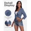 image:imagePrinStory Womens Tie Front Cropped Cardigan Summer 34 Sleeve Bolero Shrug for Sleeveless Dress Beach Cover Up Tops S4XL2 Light Blue