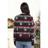 image:imagePrinStory Womens Ugly Christmas Cardigan Sweaters Long Sleeve Button Down Open Front Casual Warm Funny Knit Sweater S2XL05fp Black Snow Letter