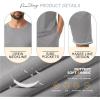 image:imagePrinStory Mens Pajamas Set Summer Pjs Sets for Men 2 Piece Pajamas Sets Soft Lounge Wear with PocketsGray
