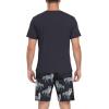 image:imagePrinStory Men Pajama Set Summer Pjs Sleepwear Short Sleeve Graphic Tee and Printed Shorts Novelty Loungewear With PocketDark Gray Wolf