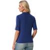 image:imagePrinStory Womens Tops Mock Turtleneck Dressy Casual Business Short Sleeve T Shirts Slim Fit Summer Going Out Tops 202604 Royal Blue