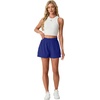 image:imagePrinStory Athletic Shorts for Women High Waisted Running Quick Dry Gym Workout Shorts with Zipper PocketsRoyal Blue
