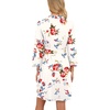 image:imagePrinStory Robes for Women Short Knit Bathrobe S2XL  34 Sleeve Bathrobes with Pockets Stretchy and Lightweight Fabric Inner Tie and Fixed Outer Belt Mid Thigh LengthA04 Fpwhite