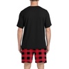 image:imagePrinStory Couples Pajamas Set Shirts and Shorts Summer Comfy Lounge Family  Machine WashablePocketsDrawstringStretch FabricGentle On SkinCouplesGiftRelaxed FitSolidSleepwearLoungewearS4XLFp Red Plaid