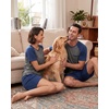 image:imageCouples Pajamas Set Short Sleeve Raglan Shirts and Shorts Lounge Sleepwear03navy Blue