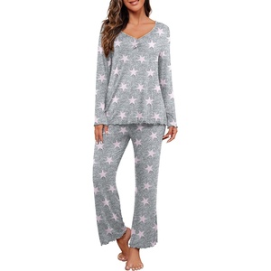 image:imagePrinStory Womens Pajama Sets Long Pjs Soft Lounge SetsFppink Star