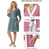 image:imagePrinStory Womens Short Robes Summer Lightweight Bathrobe S2XLHaze Blue