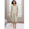image:imagePrinStory Womens Pajama Sets Capri Pjs Soft Lounge Sets XS4XLFpapricot Daisy Flower