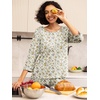 image:imagePrinStory Womens Pajama Sets Capri Pjs Soft Lounge Sets XS4XLFpapricot Daisy Flower