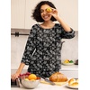 image:imagePrinStory Womens Pajama Sets Capri Pjs Soft Lounge Sets XS4XLFpblack Cashew Flower
