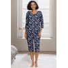 image:imagePrinStory Womens Pajama Sets Capri Pjs Soft Lounge Sets XS4XLFpblue Cashew Flower