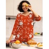 image:imagePrinStory Womens Pajama Sets Capri Pjs Soft Lounge Sets XS4XLFporange Red Peony