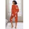 image:imagePrinStory Womens Pajama Sets Capri Pjs Soft Lounge Sets XS4XLFporange Red Peony