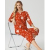 image:imagePrinStory Womens Pajama Sets Capri Pjs Soft Lounge Sets XS4XLFporange Red Peony