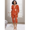 image:imagePrinStory Womens Pajama Sets Capri Pjs Soft Lounge Sets XS4XLFporange Red Peony