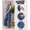 image:imagePrinStory Womens Pajamas Sets Sleeveless Pjs Set S4XLFpblue Cyan Vines