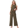 image:imagePrinStory Womens Pajamas Sets Sleeveless Pjs Set S4XLFpld Khaki