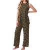 image:imagePrinStory Womens Pajamas Sets Sleeveless Pjs Set S4XLFpld Khaki