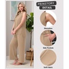 image:imagePrinStory Womens Pajamas Sets Sleeveless Pjs Set S4XLKhaki