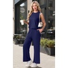 image:imagePrinStory Womens Pajamas Sets Sleeveless Pjs Set S4XLNavy Blue