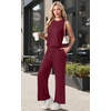 image:imagePrinStory Womens Pajamas Sets Sleeveless Pjs Set S4XLWine Red