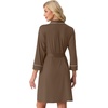 image:imagePrinStory Womens Robe Knee Length Soft Knit Bathrobe S2XLBrown