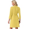 image:imagePrinStory Womens Robe Knee Length Soft Knit Bathrobe S2XLButter Yellow