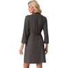 image:imagePrinStory Womens Robe Knee Length Soft Knit Bathrobe S2XLDark Gray