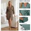 image:imagePrinStory Womens Robe Knee Length Soft Knit Bathrobe S2XLFpapricot Ld Print