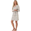 image:imagePrinStory Womens Robe Knee Length Soft Knit Bathrobe S2XLFpapricot Periwinkle