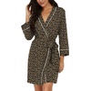 image:imagePrinStory Womens Robe Knee Length Soft Knit Bathrobe S2XLFpld Khaki