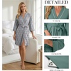 image:imagePrinStory Womens Robe Knee Length Soft Knit Bathrobe S2XLFppink Star