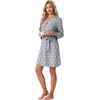 image:imagePrinStory Womens Robe Knee Length Soft Knit Bathrobe S2XLFppink Star