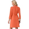 image:imagePrinStory Womens Robe Knee Length Soft Knit Bathrobe S2XLOrange