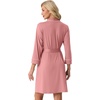 image:imagePrinStory Womens Robe Knee Length Soft Knit Bathrobe S2XLPink