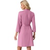 image:imagePrinStory Womens Robe Knee Length Soft Knit Bathrobe S2XLPurple Red