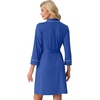 image:imagePrinStory Womens Robe Knee Length Soft Knit Bathrobe S2XLRoyal Blue