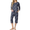 image:imagePrinStory Womens Pajama Sets Capri Pjs Soft Lounge Sets XS4XLFpblue Cashew Flower