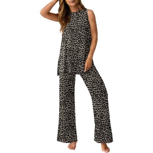 image:imagePrinStory Womens Pajamas Sets Sleeveless Pjs Set S4XLFpgray Ld Print
