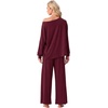 image:imagePrinStory Pajamas for Women Set 2 Piece Pjs Sets S2XLWine Red
