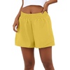 image:imagePrinStory Athletic Shorts for Women High Waisted Running Shorts 3 XS2XLGolden Yellow
